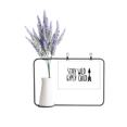 thumbnail image 1 of Tener Wild niño gitano quote Tarjeta de jarrón de lavanda artificial, 1 of 3