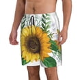 thumbnail image 2 of Kdxio Sunflowers (2) Pattern Mens Casual Shorts - Drawstring Summer Beach Sports Shorts for Men, 2 of 9