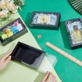 thumbnail image 3 of Foldable Creative Kraft Paper Drawer Boxes with Clear PVC Cover Sheet Rectangle Black 17.2x10.1x4.2cm, 3 of 5