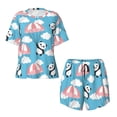 thumbnail image 4 of Picia Panda Flying in the Sky Pajamas Sets for Women Soft Short-Sleeved Pjs with Lounge Shorts Two Piece Sleepwear-Large, 4 of 9