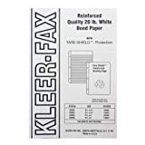 Kleer-Fax Tare-Shield Mylar Reinforced Filler Paper, Unruled, 50# White Offset, 8-1/2 x 5-1/2 Inches, 100 Sheets per Pack, 20085 (19 PACKS)