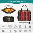 thumbnail image 4 of Cat Candles and Lambs Cooler Bag Lunch Bag Soft Cooler Cooling Tote Insulated Lunch Box for Adult Men Women, 4 of 6