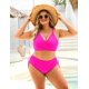 thumbnail image 5 of Set de bikini Blooming Jelly para mujer, cintura alta, control de barriga, 5 of 6