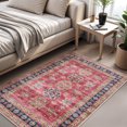 thumbnail image 6 of SIXHOME 3'x5' Area Rugs for Living Room Washable Rugs Vintage Floral Living Room Rugs Soft Indoor Carpet Rugs for Bedroom Dinning Room Office Retro Home Decor Red, 6 of 6