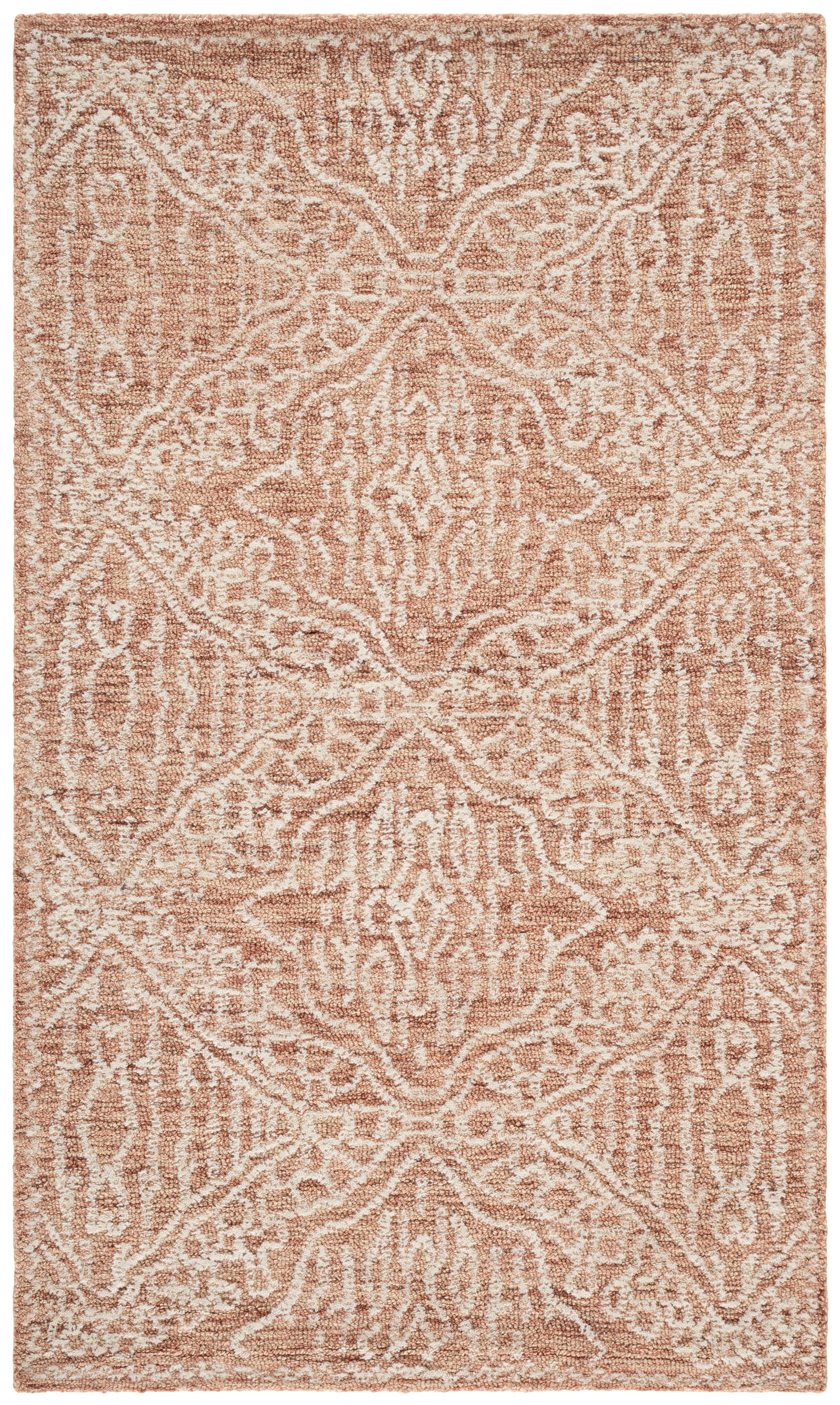 SAFAVIEH Capri Oralee Medallion Area Rug, Rust/Ivory, 4' x 6'