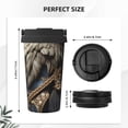 thumbnail image 3 of Goofa Noble Style Bald Eagle for Insulated Travel Coffee Mug Spill Proof Leak Proof 16 OZCoffee Tumbler Reusable Coffee Cups with Lids Thermos for Hot and Cold Drink, 3 of 8
