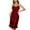 Wine, variant on Bpmpbo Women's Nightgowns Fashion Camisole Nightdress Long Sleepshirts Sleeveless Backless Spaghetti Strap Sleepwear Casual Breathable Mid-Calf Sleepshirts