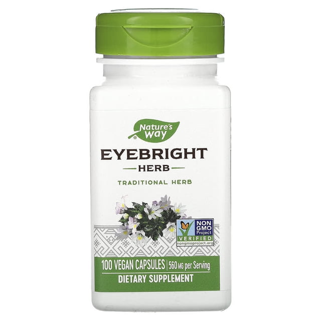 Hierba Eufrasia 560 mg 100 cápsulas veganas Nature's Way