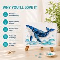 thumbnail image 2 of Clearance！DIY Sea Glass Mosaic Art Kit, Sea Glass Art Kit, Coastal Home Decor & Creative Handmade Gift，Whale, 2 of 8