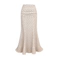 thumbnail image 5 of CAIXIA Womens Maxi Skirt 2026 Summer Flowy Polka Dot Floral High Waisted Mermaid Office Work Spring Long Slip Skirts, 5 of 5