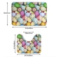 thumbnail image 3 of Yiaed Colorful Easter Eggs Print Bathroom Mat Set 2 Pieces Mat Anti-Skid Pad Ultra Soft and Absorbent Bathroom Bath Mat Contour Bath Rugs for Toilet Base, 3 of 6