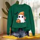 thumbnail image 4 of Ailaofu Womens Halloween Crewneck Sweatshirt Cute Long Sleeve Graphic Pullover Tops Fall Fashion Clothes, 4 of 4