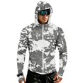 thumbnail image 2 of Men's Full Zip UPF 50+ Sun Protection Hoodie Long Sleeve Camo Shirts with Pockets Light Jacket Lightweight Hoodies for Men, 2 of 8