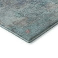 thumbnail image 3 of Addison Rugs Mayfield Premium Machine Washable Transitional Abstract Aqua Rectangle Rug, 5' X 7'6" Machine Washable Transitional Abstract Aqua Oversized Sherpa Throw Blanket, 3 of 6