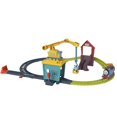 thumbnail image 3 of Juego de tren de juguete motorizado de Thomas y sus amigos, repara el tren, Carly la grúa, Sandy el deslizador, figura en miniatura coleccionable, regalos para niños, 3 of 4