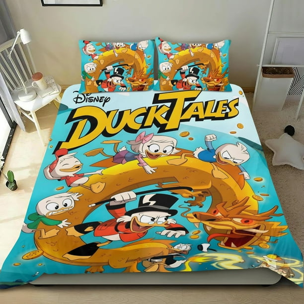 PatoAventuras Conjunto de sábanas temático, trío de piezas, cómodo y amigable con la piel, diseño único, regalo de decoración para el hogar para familiares, amigos y fans,135cm *200cm