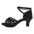 thumbnail image 1 of Zapatos de baile de Tango/salón/baile latino para mujer, zapatos de baile profesional de Salsa con tacón para niñas y mujeres de 5cm/7cm Tan Jianjun unisex, 1 of 2