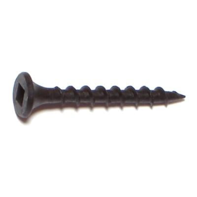 

#6 x 1-1/4 Black Phosphate Steel Coarse Thread Square Drive Bugle Head Drywall Screws DWSCR-092