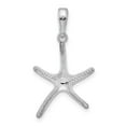 thumbnail image 3 of Finest Gold Sterling Silver Polished Starfish Pendant, 3 of 3
