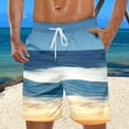 thumbnail image 2 of IWRICH Men's Swim Trunks Quick Dry Swimsuit Board Shorts Beach Pants Swimwear Bathing Suits with Pockets 20-Blue XL, 2 of 4