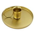 thumbnail image 1 of Abbracc 6x1Pack Simple Teacup Candle Holder Candlestick Holders Home Tabletop Decor Gold, 1 of 9