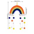 thumbnail image 2 of Rainbow Cloud Hanging Decor Kids Room Sala de estar Dormitorio Adorno colgante de pared de algodón, CH5A-7 sidaley HA8708-04B, 2 of 6