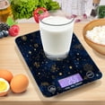 thumbnail image 7 of High Precision Digital Kitchen Scale Tempered Glass Food Scale Multifunction Scale Small Kitchen Appliances Twinkling Stars and Constellations, 7 of 7
