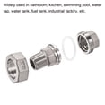 thumbnail image 5 of Unique Bargains 3/8PT Male x G3/8 Female Thread 304 Stainless Steel Hex Head Pipe Fitting Union, 5 of 5