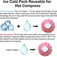 thumbnail image 5 of Bolsa de hielo, bolsas de hielo reutilizables para lesiones de 6 pulgadas, bolsa de agua caliente para aliviar el dolor, terapia de frío y calor, compresa fría rosa, 5 of 5