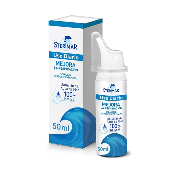 Stérimar Solución Humidificante Nasal Uso Diario 50 ml. Mejora la Respiración. Higiene Diaria para Toda la Familia. Eficacia Clínicamente Comprobada
