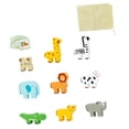 thumbnail image 2 of Juego de equilibrio de juguetes de apilamiento de madera, bloques de animales de madera, apilador de construcción de animales para niños de 3 a 6 años, 2 of 9