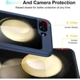 thumbnail image 4 of For Z Flip 6 Case with Hinge Protection, Built-in Screen Protector Slim PC Shockproof Anti-Scratches Cover for Samsung Galaxy Z Flip 6, 4 of 5