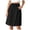 Black, variant on Womens High Waist Loose Skort Summer Knee Length Modest Skirt Holiday Comfy Shorts (Khaki, XXL)