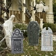 thumbnail image 5 of wirlsweal Halloween Foam Tombstone RIP Horror Multi-styles Spooky Realistic Scene Layout Prank Props Ghost Festival Yard Decor Graveyard Tombstone Party Supplies, 5 of 10