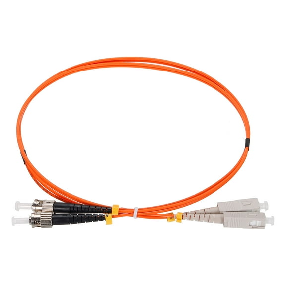 Uxcell 1 Meter 3.2Ft Fiber Patch Cable Multimode SC-ST OM1 LSZH Fiber Optic Jumper Orange For Network Transceiver 1Pcs