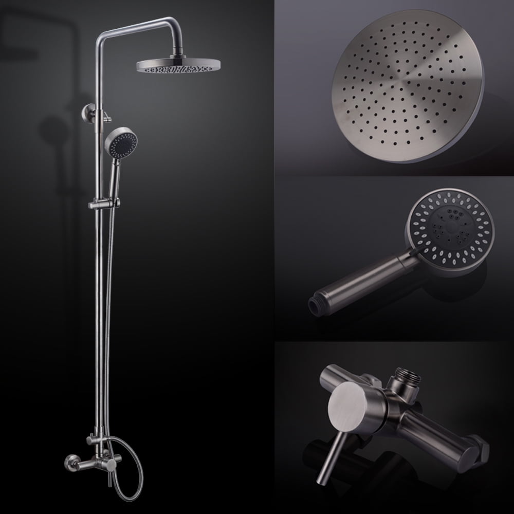 KES Shower System, Bathroom Faucet Set with Rain Shower Head and
