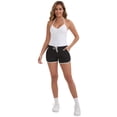 thumbnail image 5 of DARING DIVA Women's Halter Neck Padded Adjustable Spaghetti Straps Tank Top M White, 5 of 6