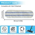 thumbnail image 4 of Mop Replacement Pads for Ocedar H2prO Flat Mop, 4 Pack Mop Refills for H2pro Flat Mop, Machine Washable Reusable Microfiber Mop Heads Replacements for Ocedar H2 Pro Mop, 4 of 7