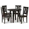 thumbnail image 1 of Baxton Studio Anesa Modern and Contemporary Transitional Dark Brown Finished Wood 5-Piece Dining Set, 1 of 5