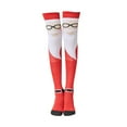 thumbnail image 4 of IWRICH Women's Funny Socks Novelty Crazy Graphic Printed Compression over Knee Long Socks B, 4 of 4