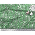 thumbnail image 3 of Soimoi Green Heavy Canvas Fabric Floral,Leopard & Wild Animal Skin Printed Craft Fabric by The Yard 58 Inch Wide, 3 of 3