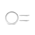 thumbnail image 2 of Gem & Harmony 1/8 Carat (Ctw) Diamond Wedding Band Ring in Sterling Silver for Women, 2 of 6