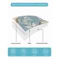thumbnail image 5 of Quilts King Size, Blue Brown Coastal Soft Comforter Bedding Set for Bed, Vintage Ocean Beach Shell Nautical Lightweight Quilted Bedspread with Pillow Cover(2 Pieces) for All Season, 96x106 Inch, 5 of 6