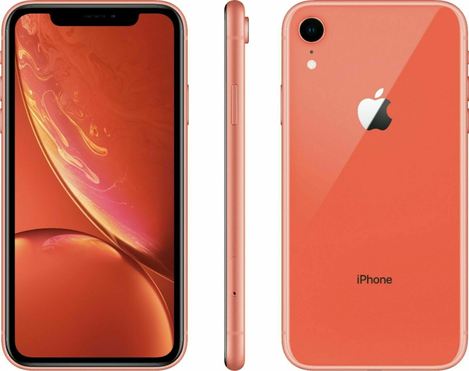 Restored Apple iPhone XR 128GB Coral (Unlocked) (Refurbished)