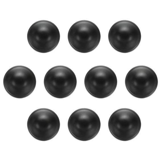 Uxcell 10pcs Metal Round Buttons 20mm Alloy Mushroom Type Sewing Buttons, Matt Black