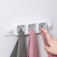 thumbnail image 4 of NARABB Wall Hooks 1PCS Three-Hole Towel Stopper Storage Hook- Rag Clip Storage Hook, 4 of 6