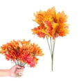 thumbnail image 1 of Halloween Offers Maple Leaf Artificial Autumn Leaves Branches Fake Fall Flower Arrangement Thanksgiving Decoration Home Kitchen Table Centerpiece, 1 of 2