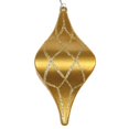 thumbnail image 1 of Vickerman MT198408D 8 in. Gold Candy Glitter Net Drop Ornament, 1 of 1
