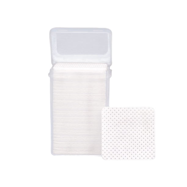 Jumpingount Almohadillas desechables para quitar pegamento de 400 piezas, para el cuidado de las uñas On-Go, toallitas para decoración de uñas Cuerpo del baño blanco