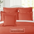 thumbnail image 5 of (3 pack) Nestl Pillow Sham Set of 2, Premium 1800 Series Double Brushed Bed Pillow Cases, Orange, Standard 20" X 26", 5 of 6